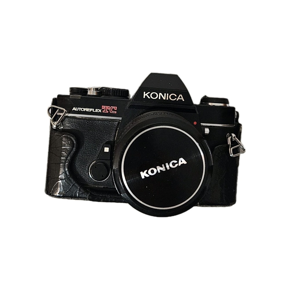 Konica TC 35mm Camera W/ Hexanon 55mm Haze 1 w/ Extras Untested